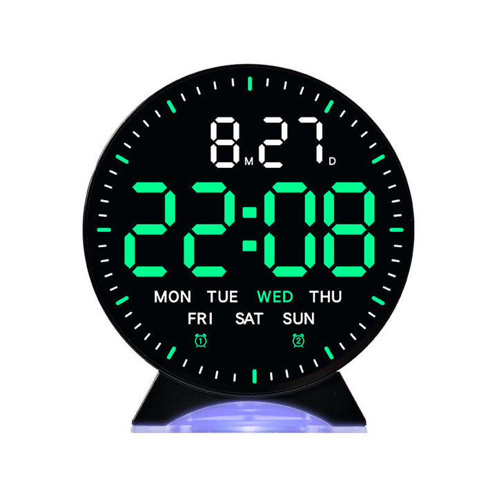 LED Alarm Clock with Custom Colors & Auto-Dimming