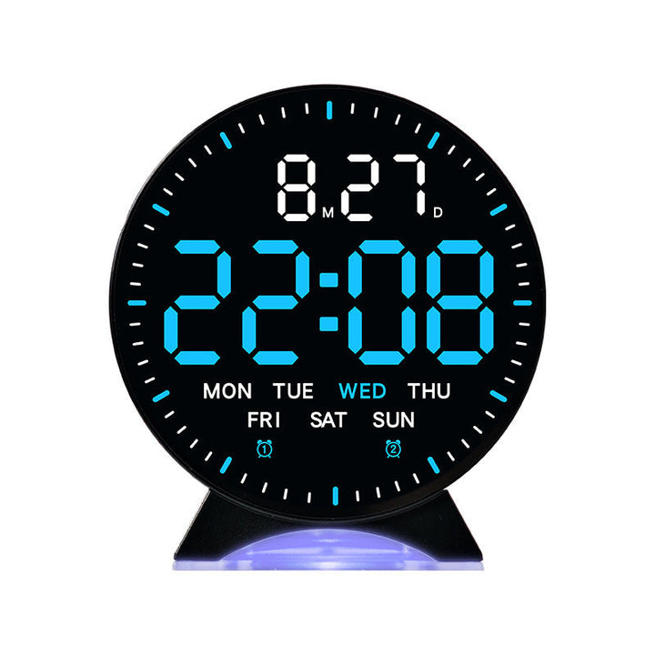 LED Alarm Clock with Custom Colors & Auto-Dimming