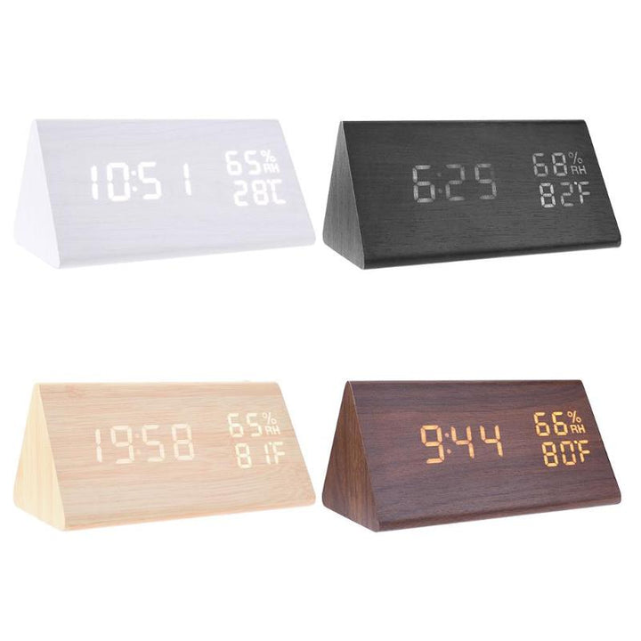 LED Alarm Clock with Temperature & Humidity Display