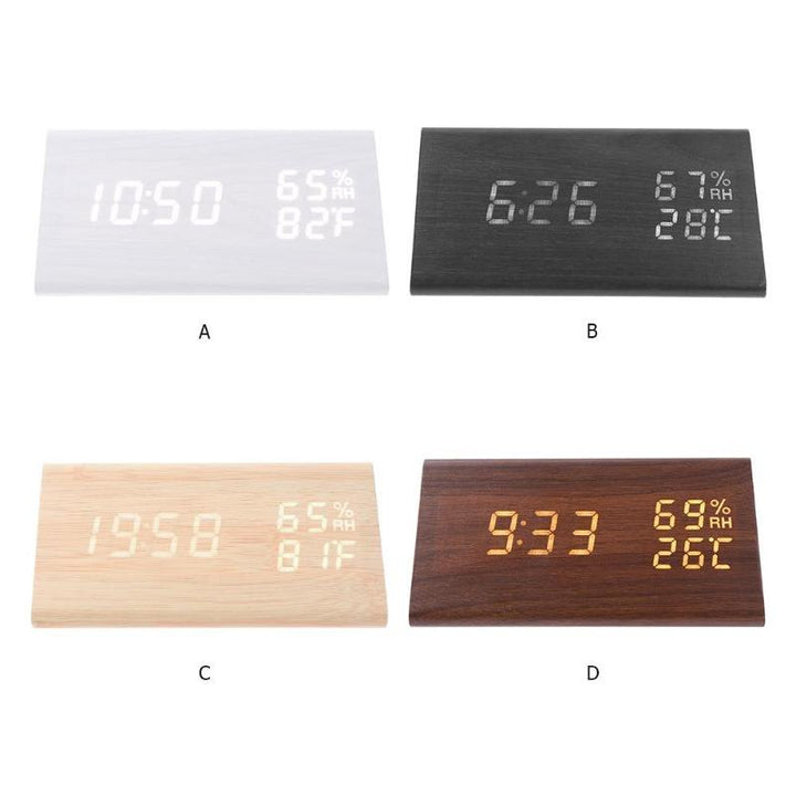 LED Alarm Clock with Temperature & Humidity Display
