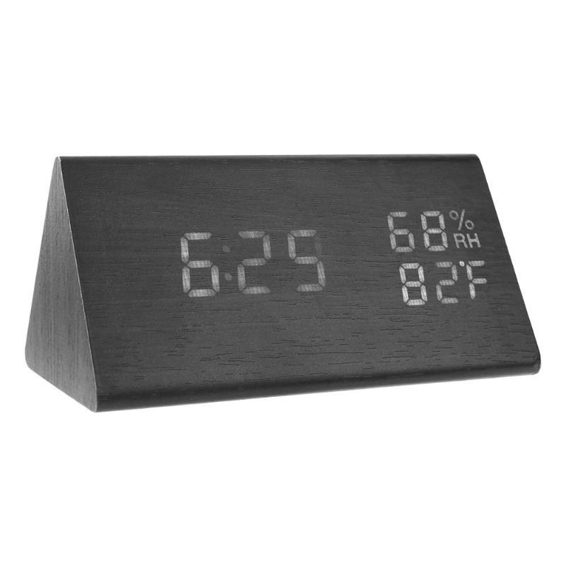 LED Alarm Clock with Temperature & Humidity Display