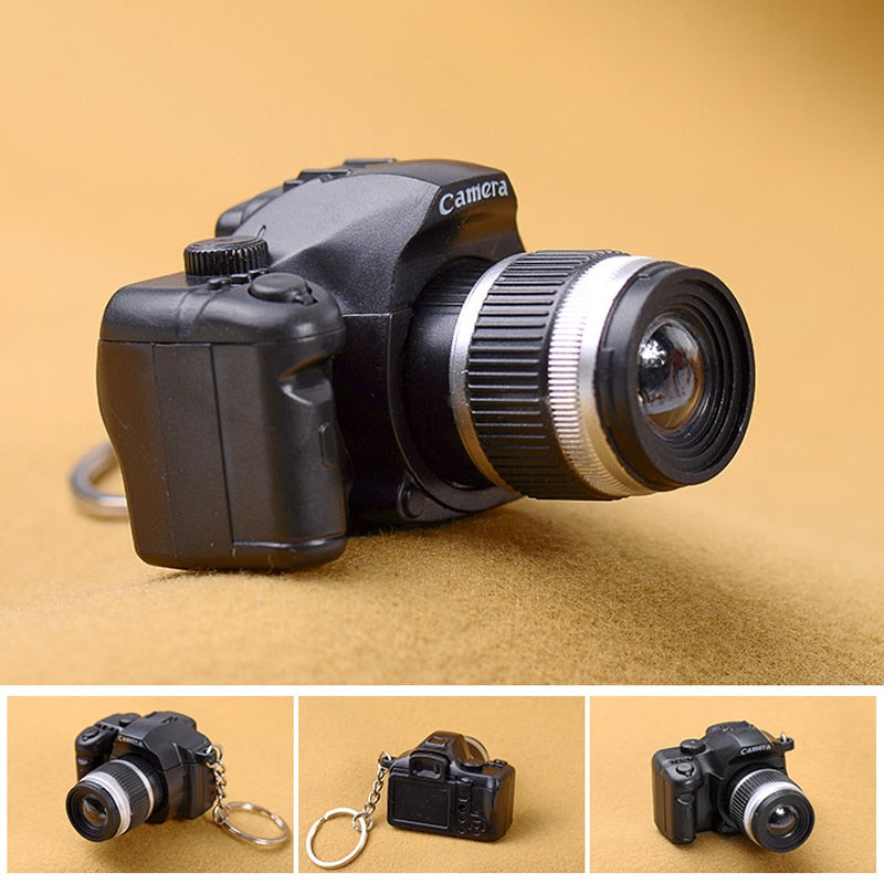 LED Camera Keychain Toy With Flashing Light & Sound