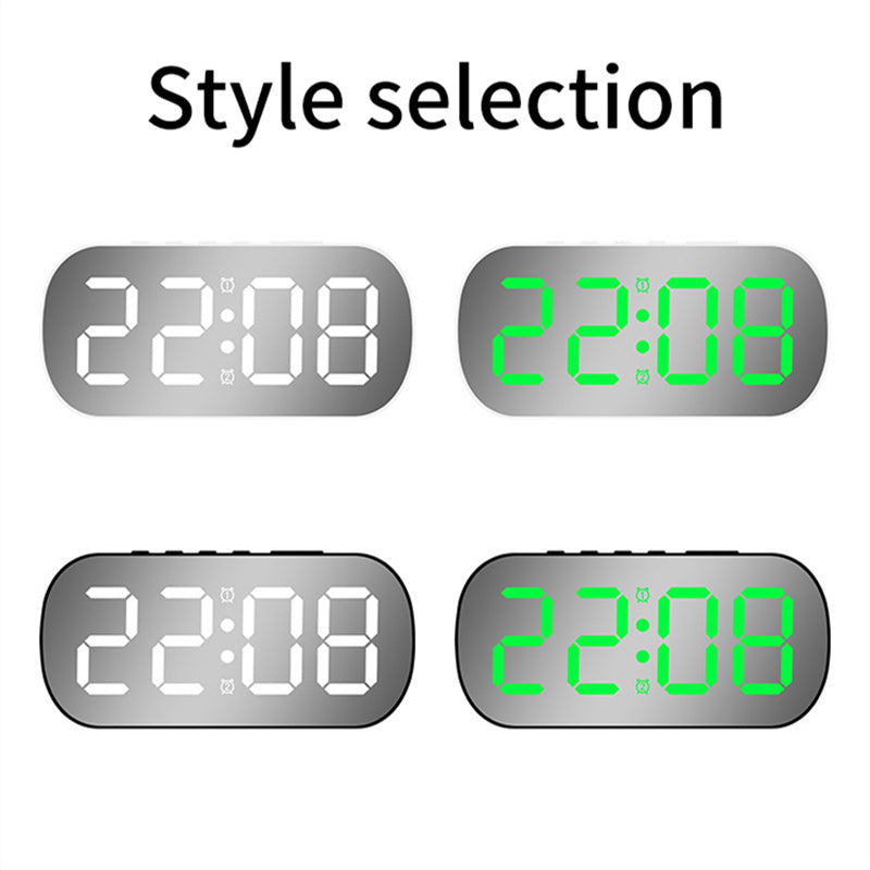 LED Digital Alarm Clock With Easy-Read Night Display
