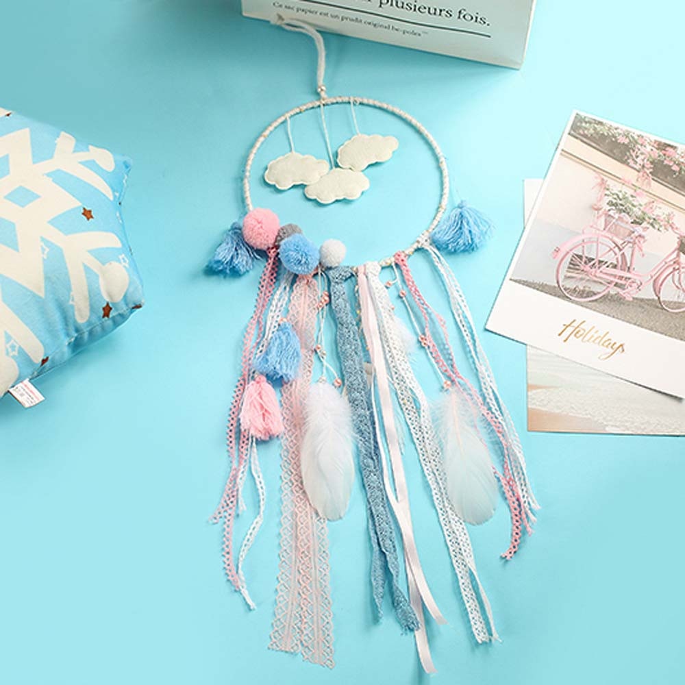 LED Dream Catcher with Warm Lights for Cozy Room Decor