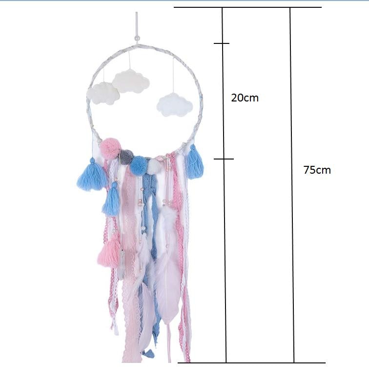LED Dream Catcher with Warm Lights for Cozy Room Decor