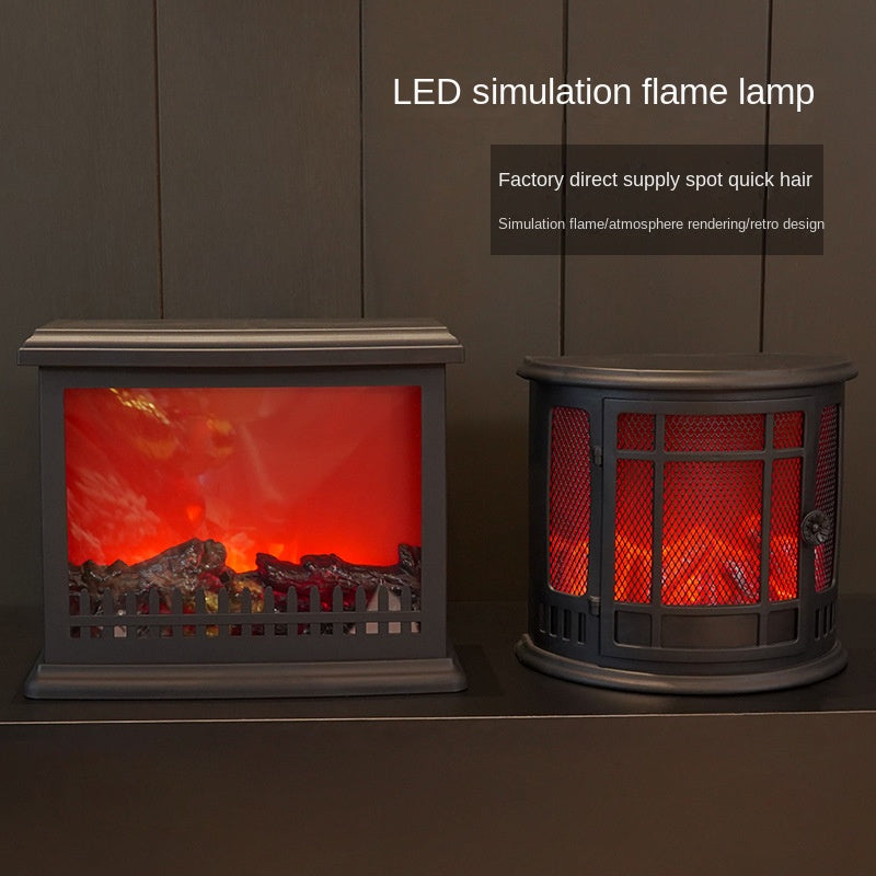 LED Flame Effect Wall Lamp for Cozy Fireplace Ambience