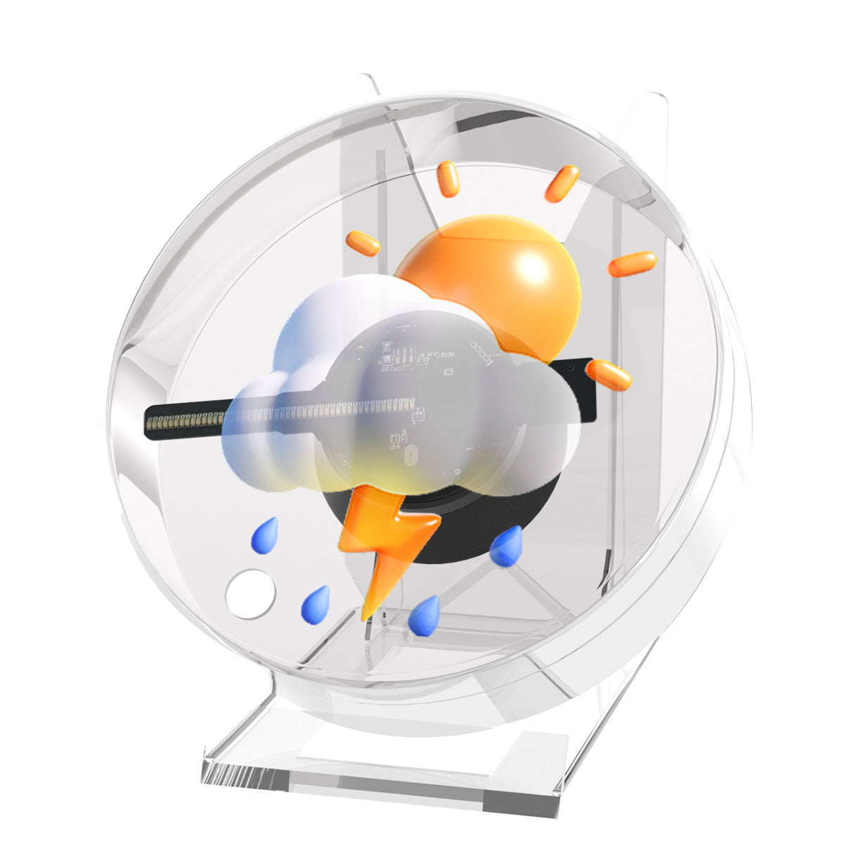 Holographic LED Fan Display for 3D-Style Advertising