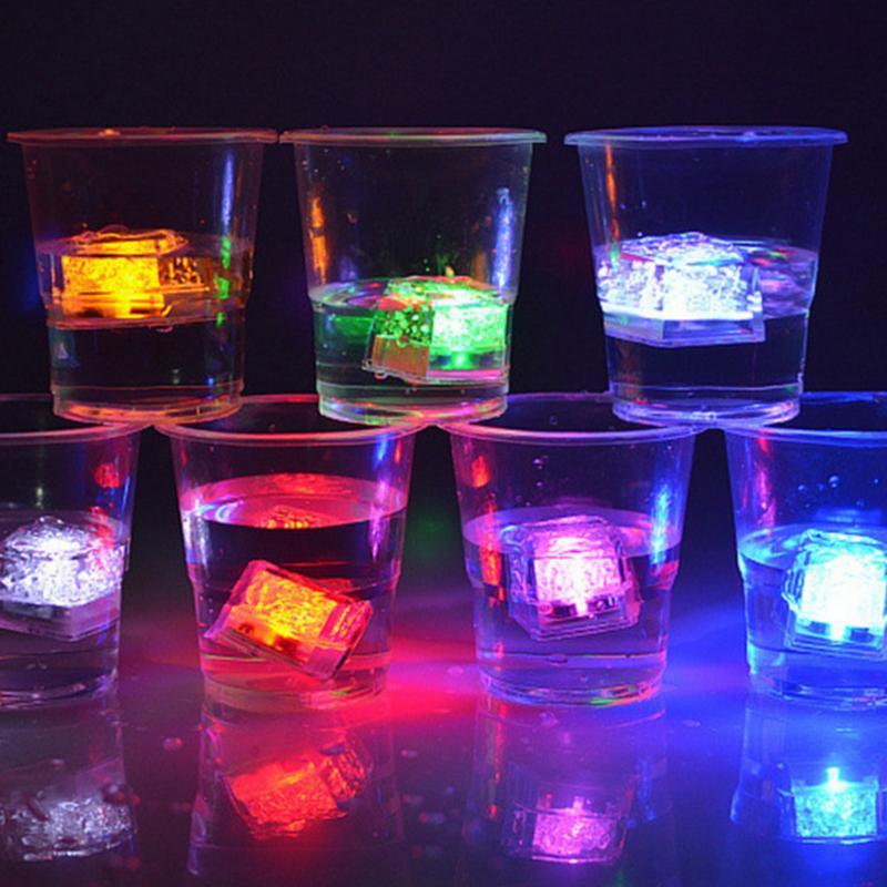 LED Light Up Ice Cubes for Parties & Weddings, Set of 12