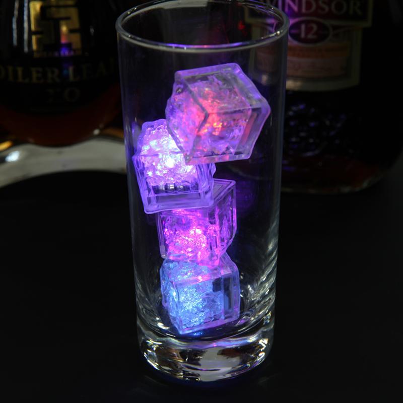 LED Light Up Ice Cubes for Parties & Weddings, Set of 12