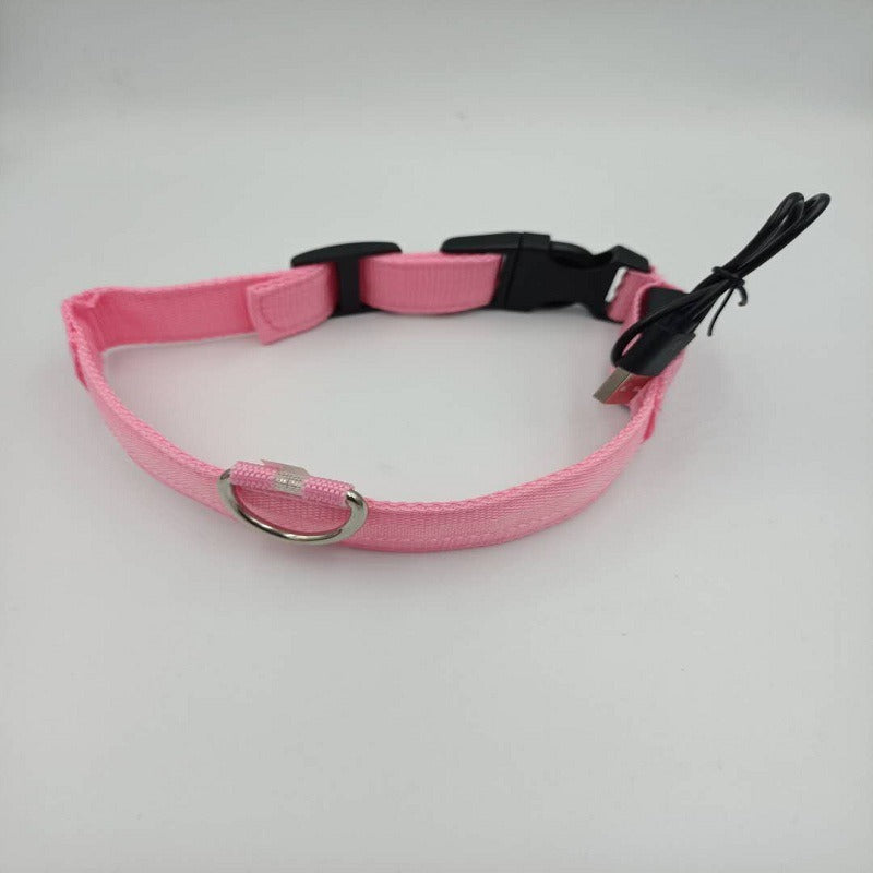 USB LED Dog Collar for Nighttime Visibility & Safety