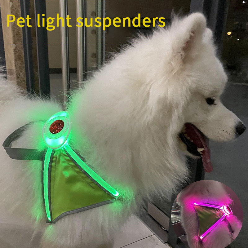 LED Pet Harness for Nighttime Visibility & Safety