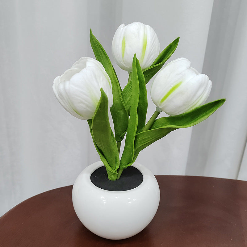 LED Tulip Flower Pot Light for Cozy Ambient Home Decor