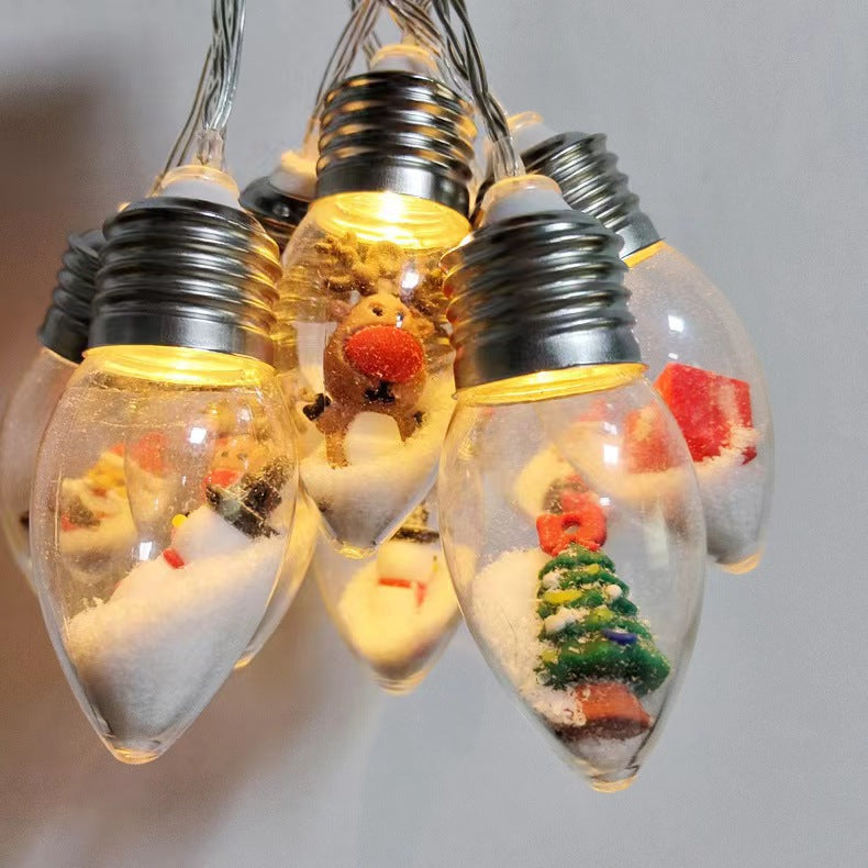 LED Wishing Bottle String Lights for Cozy Christmas Decor