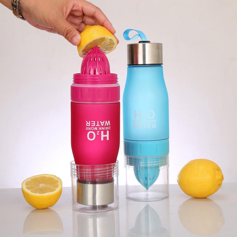 Citrus Juicer Water Bottle 650ml for Flavored Water