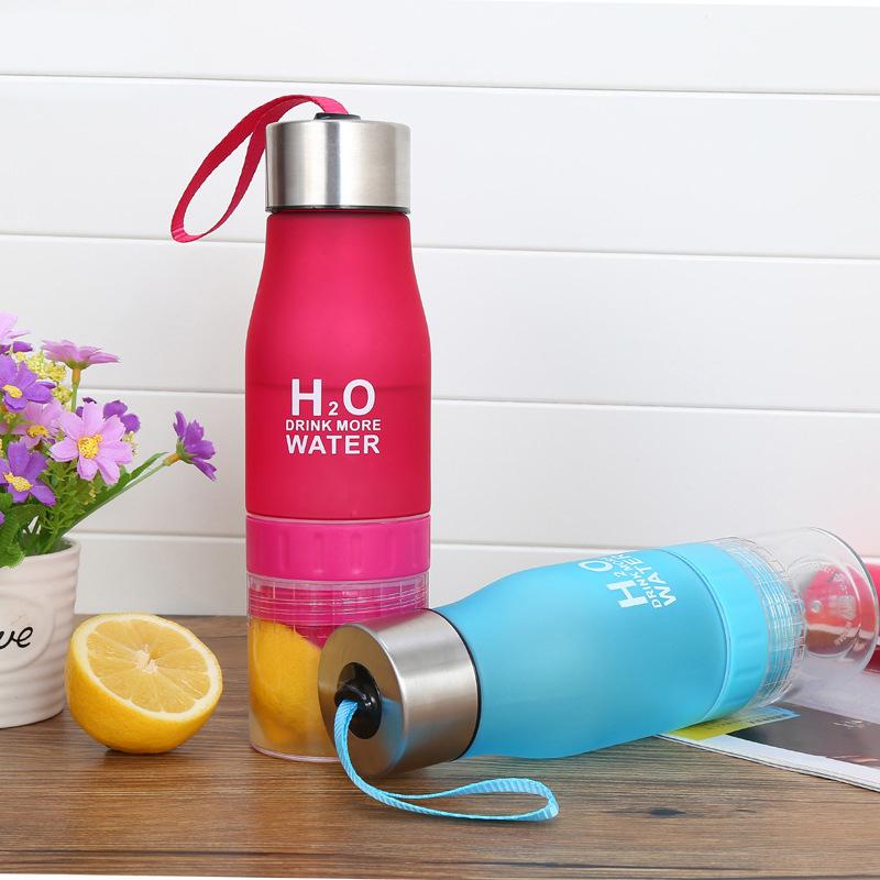 Citrus Juicer Water Bottle 650ml for Flavored Water
