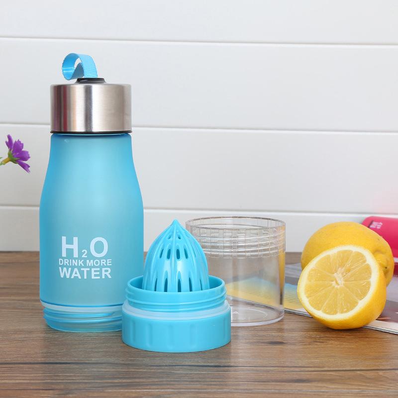 Citrus Juicer Water Bottle 650ml for Flavored Water