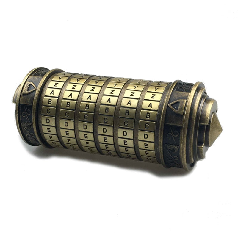 Metal Cryptex Lock for Secret Messages, Gifts & Puzzles