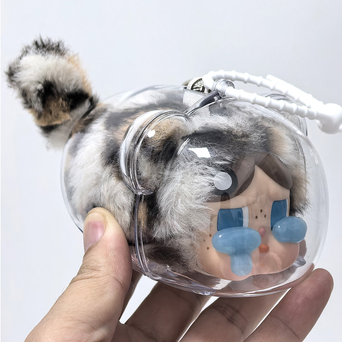 Transparent Collectible Doll Case for Visible Carrying