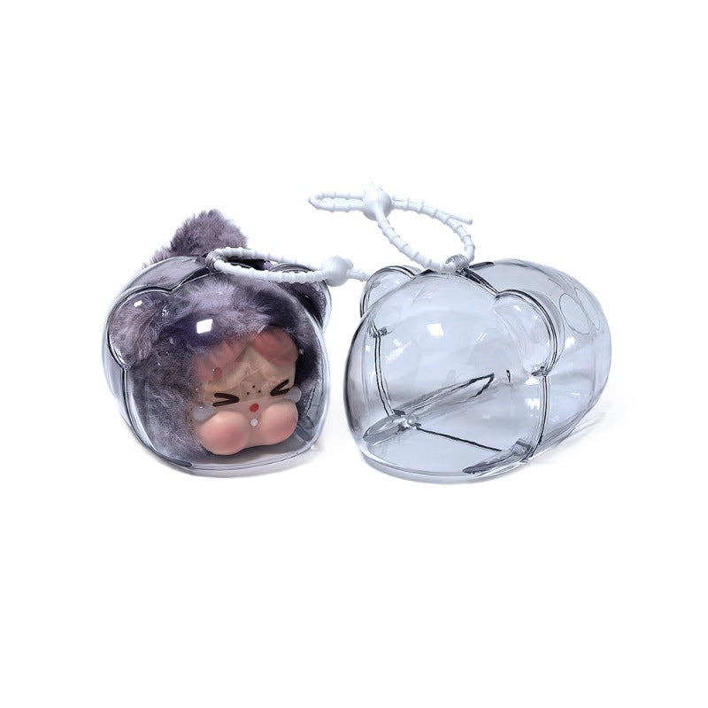 Transparent Collectible Doll Case for Visible Carrying