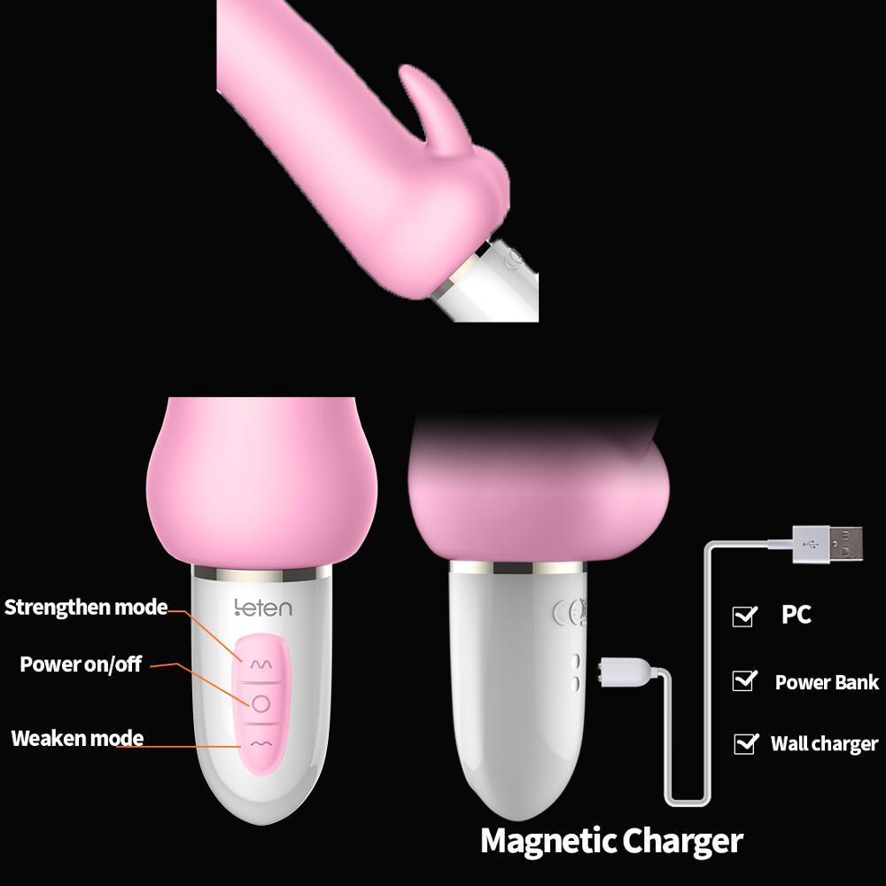 Waterproof Pulse Dildo Vibrator with Smart Heating