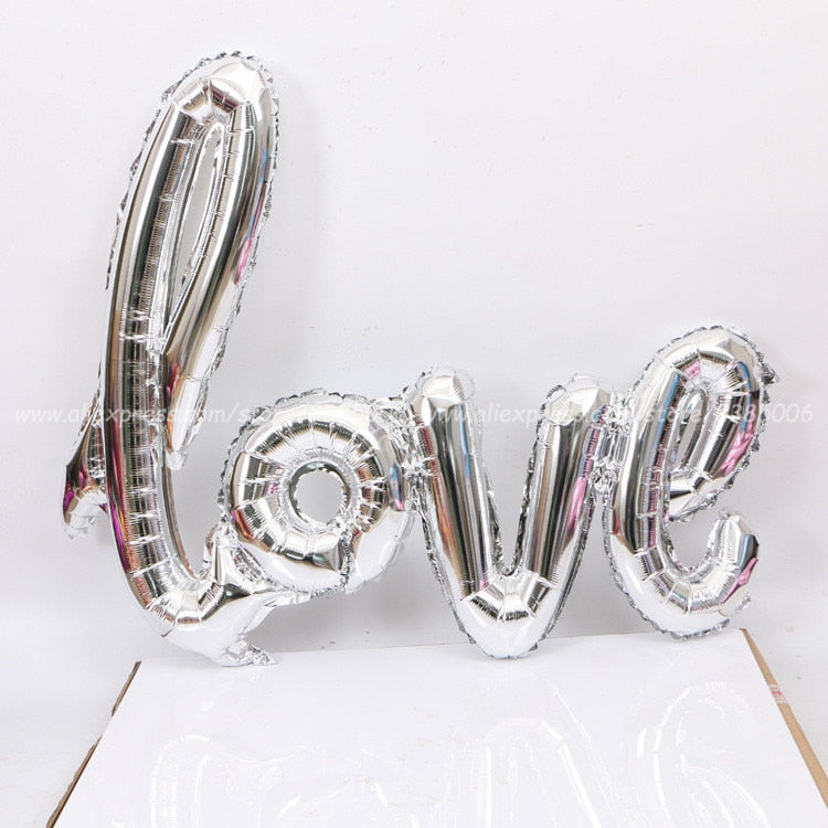 Love Letter Foil Balloon Romantic Party Backdrop Decor