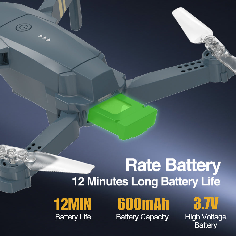 Foldable Camera Drone with LED Night Flight Lights