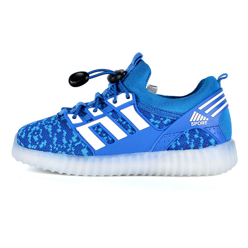 LED Light-Up Children's Shoes With USB Charging Soles