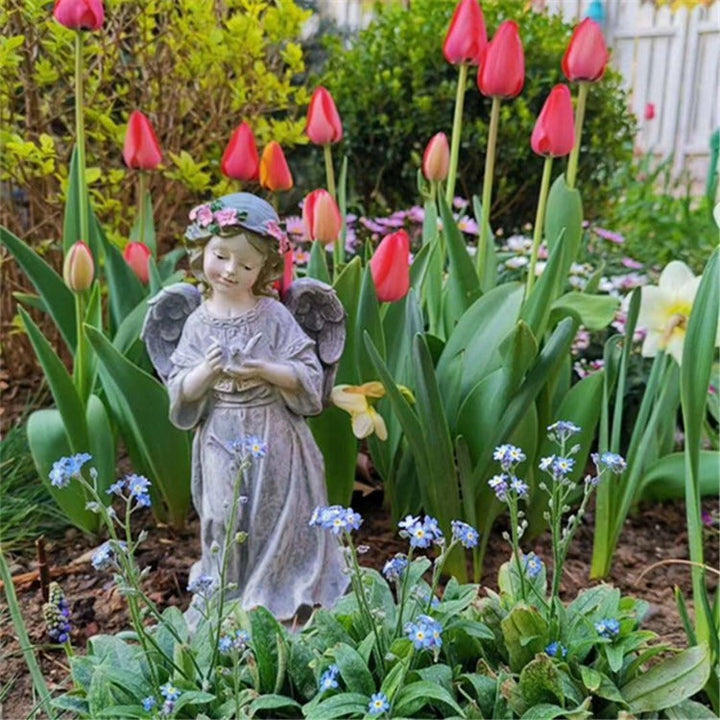 Garden Angel Statue for Romantic Cottage-Style Decor