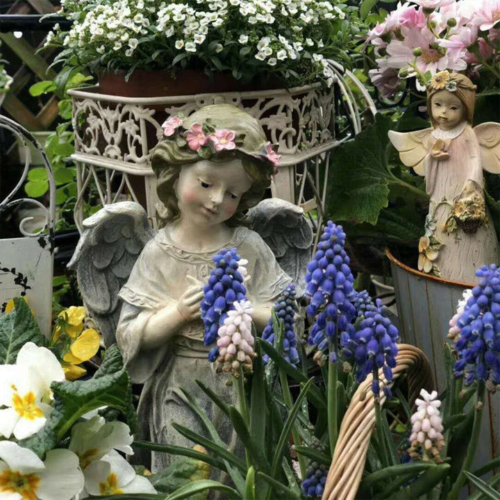 Garden Angel Statue for Romantic Cottage-Style Decor