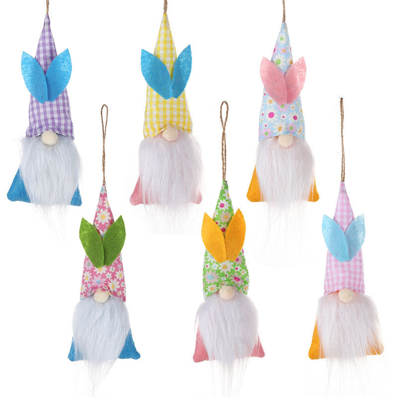 Easter Rabbit Elf Hanging Decor for Whimsical Charm