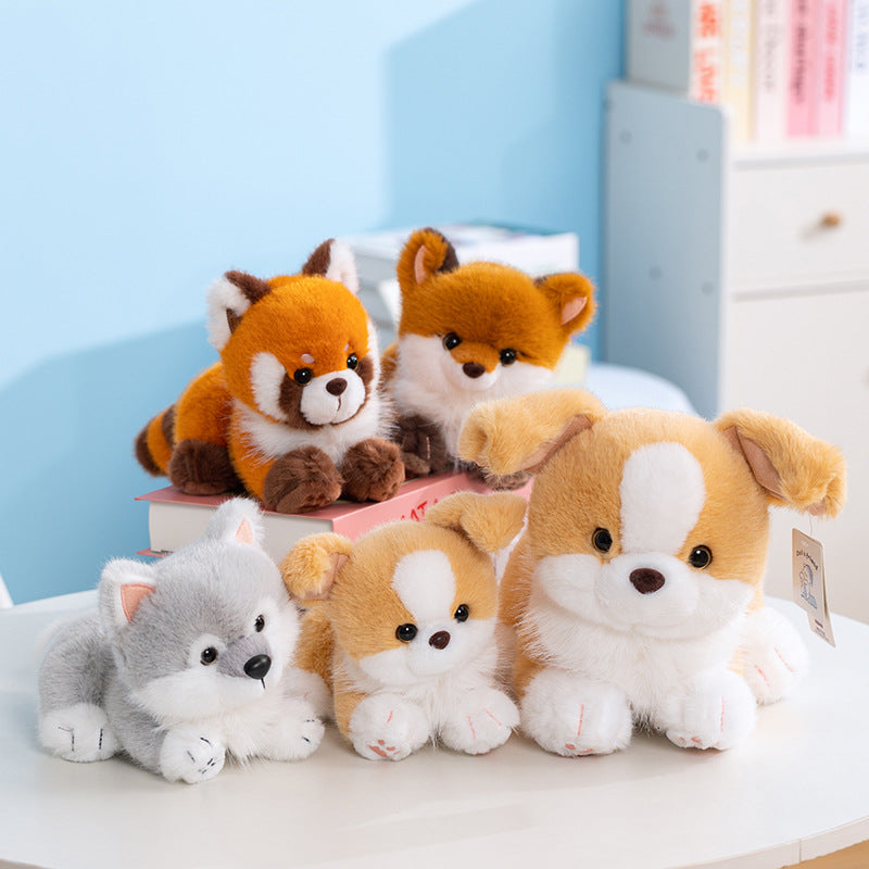 Fox Raccoon Plush Toy for Cozy Cuddles and Woodland Decor