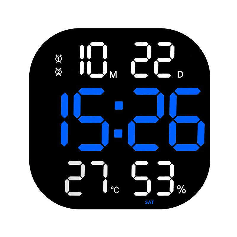 Large LED Wall Clock With Countdown Timer & Room Display