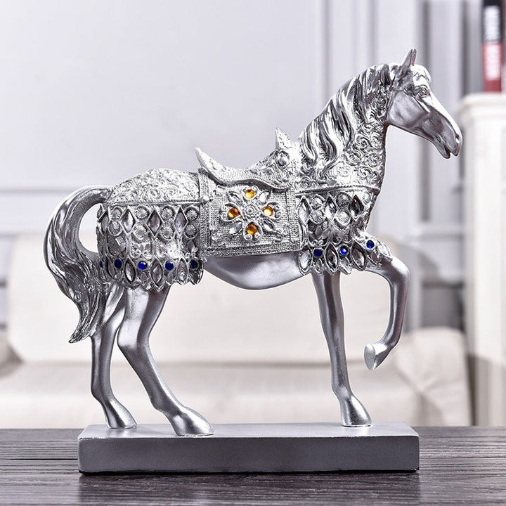 Metallic Horse Sculpture for Elevated Luxury Home Decor