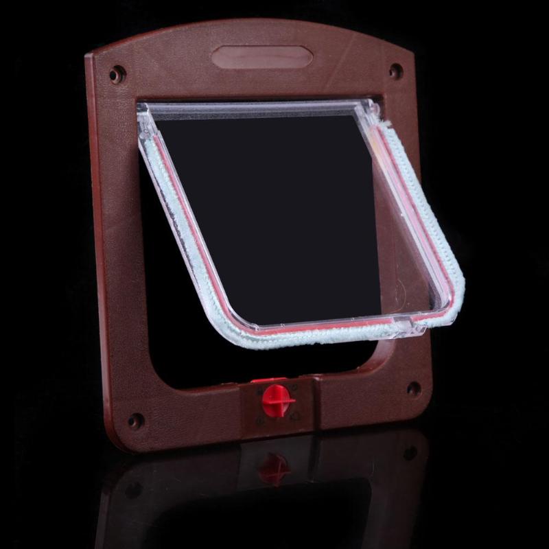 Lockable Cat Flap Door With Four-Way Access Control