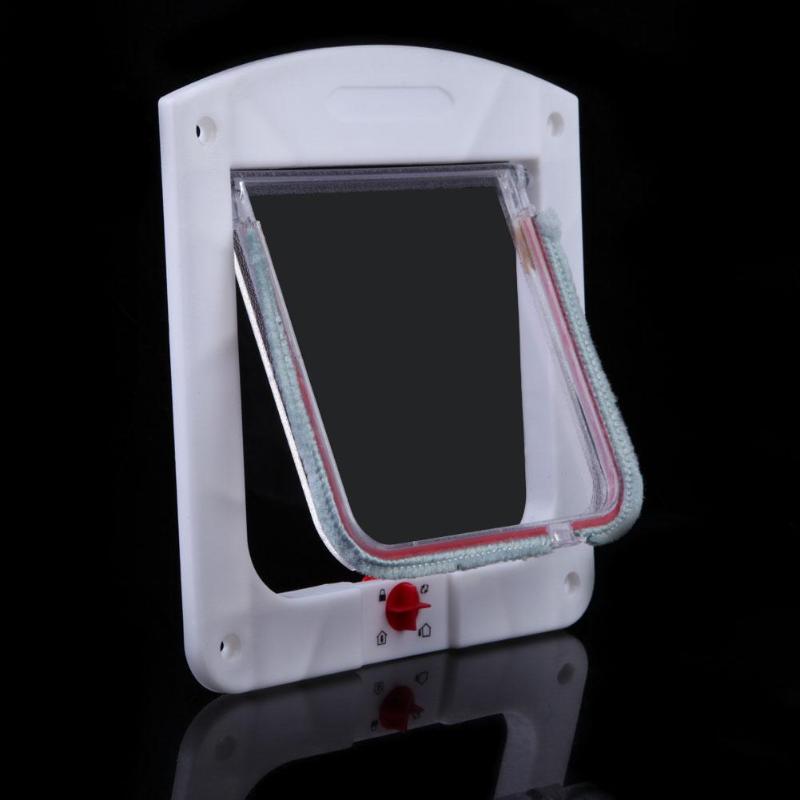 Lockable Cat Flap Door With Four-Way Access Control