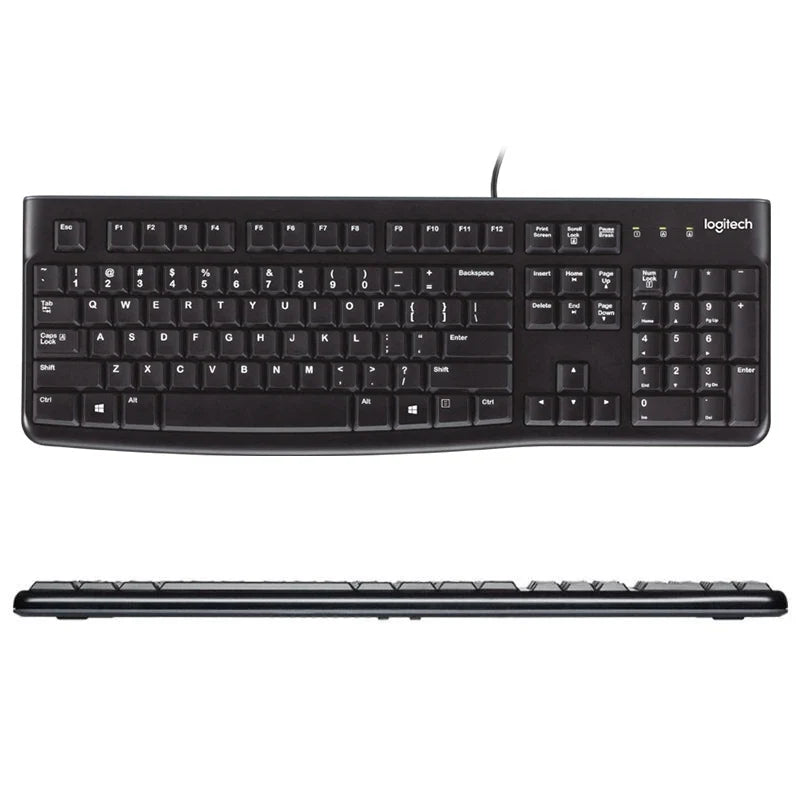 Full-Size Wired Keyboard with Number Pad and F1-F12