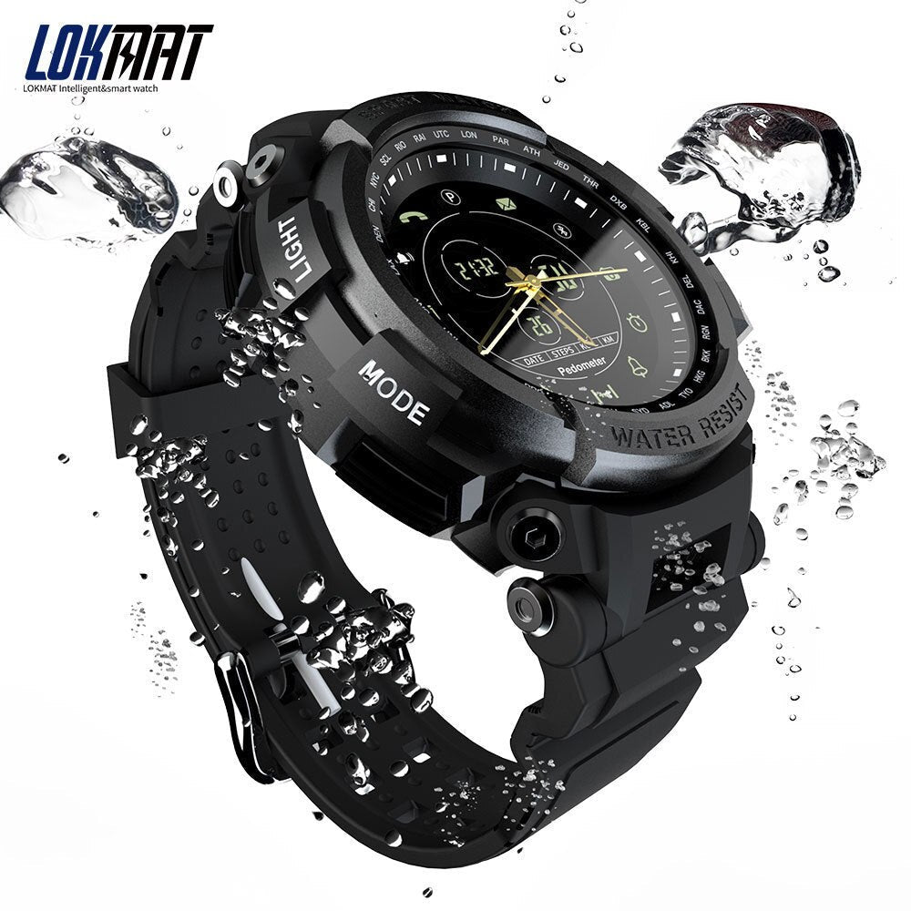 Sport Smartwatch: 5ATM Waterproof, Step & Call Alerts