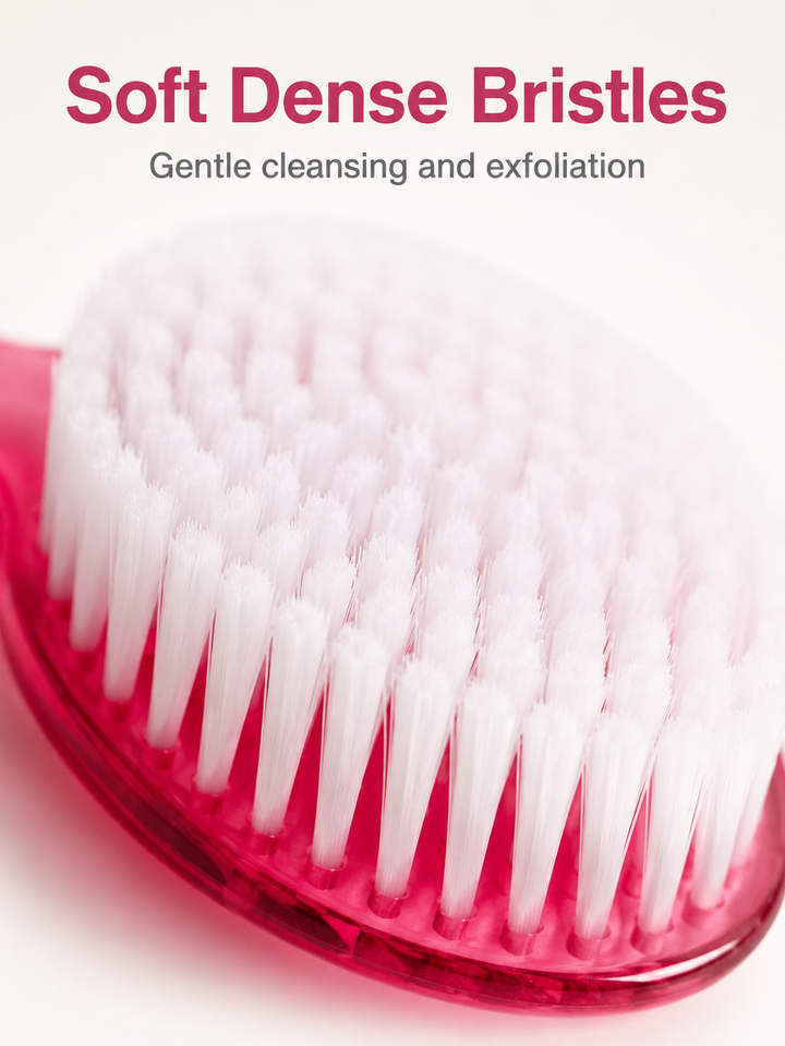 Long Handle Back Scrubber Brush — Soft Bristle Bath Brush