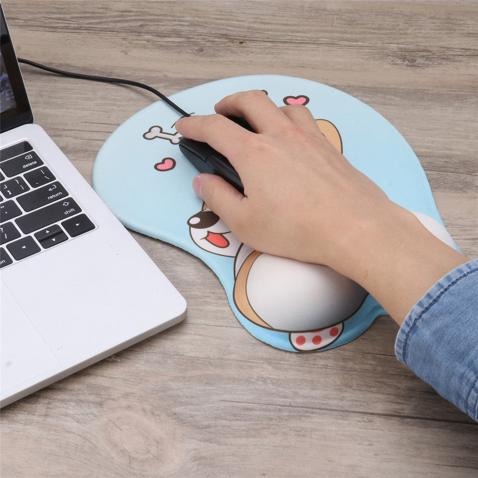 Gel Wrist Rest Mouse Pad for Comfy Non-Slip Support
