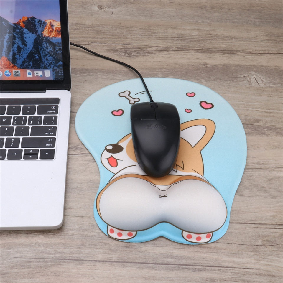 Gel Wrist Rest Mouse Pad for Comfy Non-Slip Support