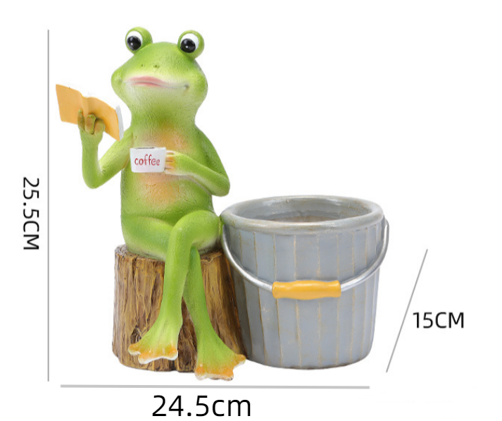 Frog Garden Decor With Whimsical Tabletop Personality