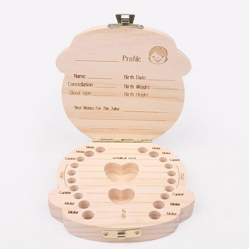 Wooden Baby Tooth Keepsake Box for Lasting Memories