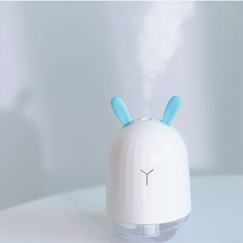 Rabbit Mini Humidifier USB Desk Diffuser with Night Light