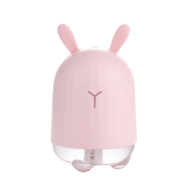Rabbit Mini Humidifier USB Desk Diffuser with Night Light