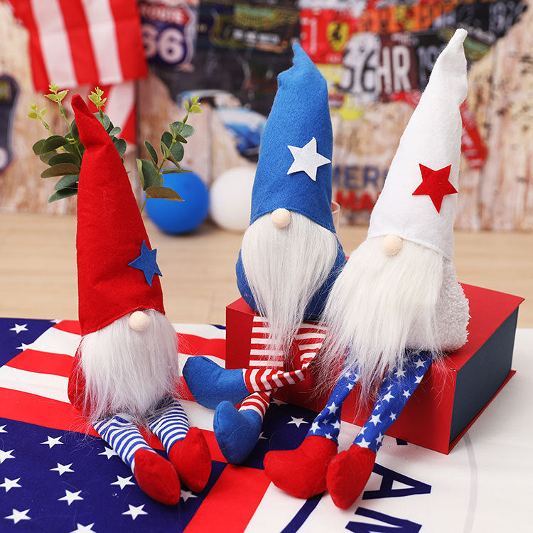 Patriotic Gnome Dolls for Fourth of July Table Decor