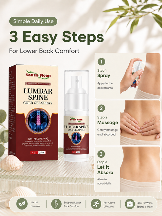 Lumbar Spine Cold Gel Spray — Instant Cooling Relief
