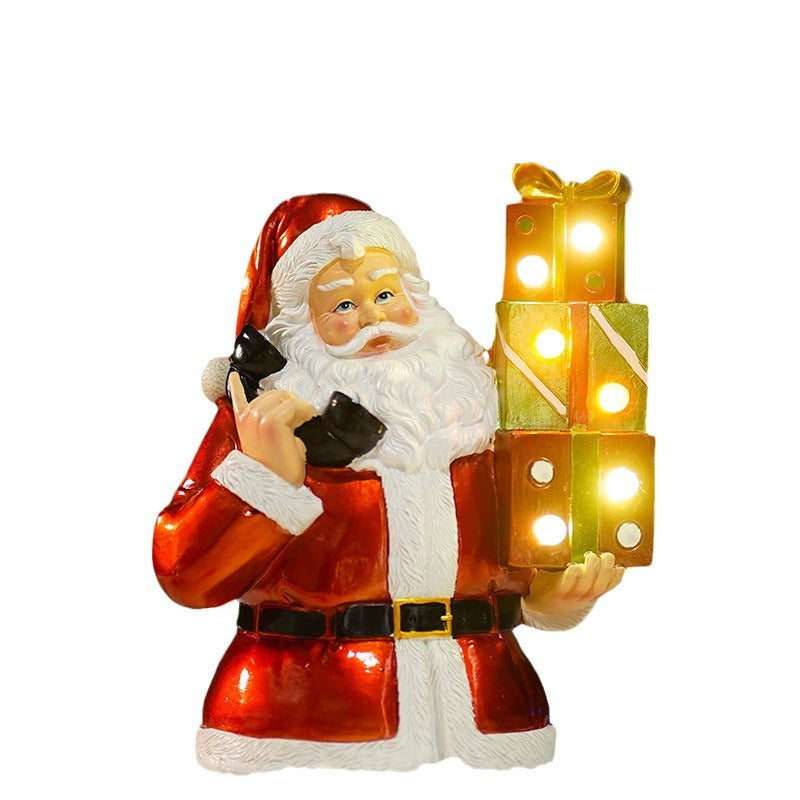 Luminous Christmas Santa Decoration for Festive Glow