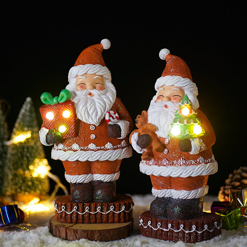 Luminous Christmas Santa Decoration for Festive Glow