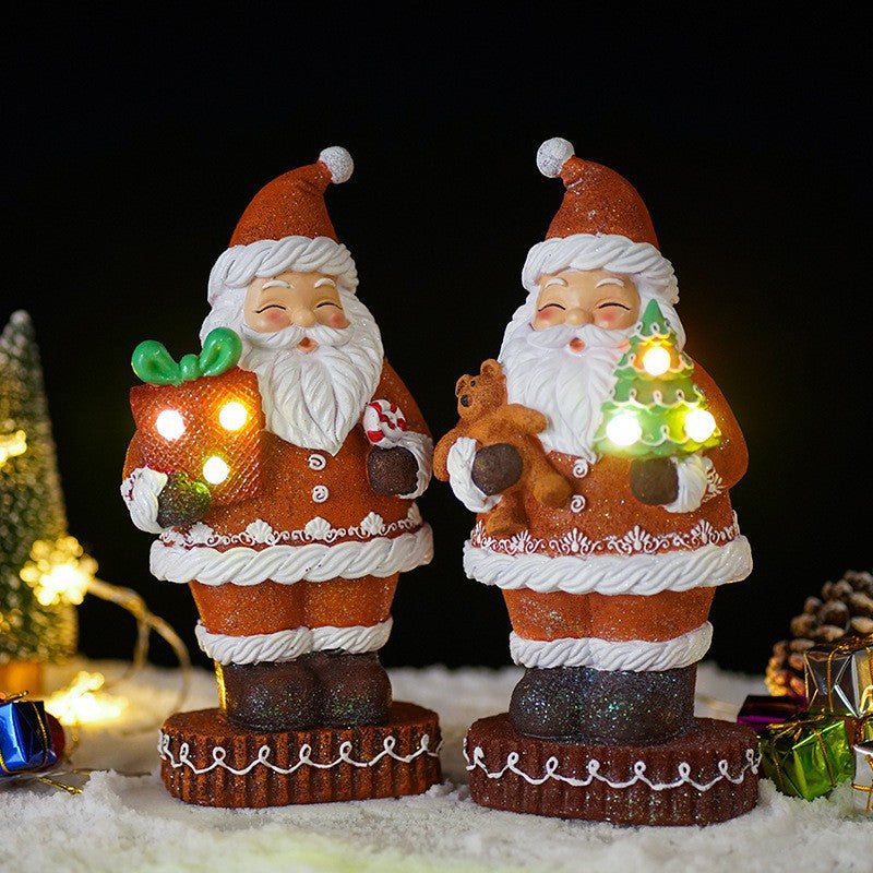 Luminous Christmas Santa Decoration for Festive Glow