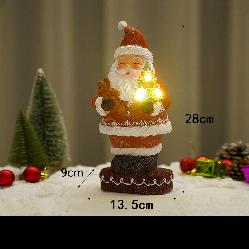 Luminous Christmas Santa Decoration for Festive Glow